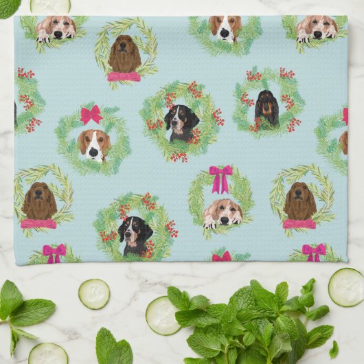 Nadelwälder Geschirrtuch (Gefaltet)