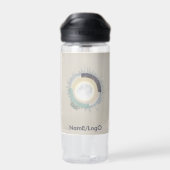 nadelwork_4_life auf dem Mond Trinkflasche (Rückseite)