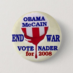 Nader-Enden-Kriegs-Knopf Button