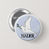Nader-Friedenstauben-Knopf Button (Vorne & Hinten)