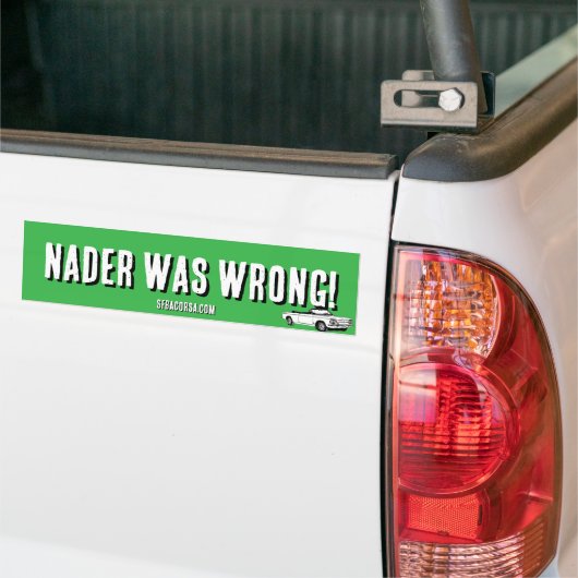 Nader lag falsch autoaufkleber (Auf Lkw)