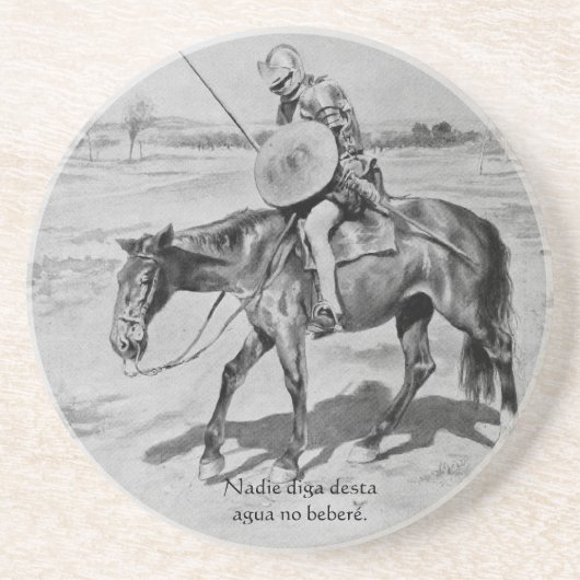 Nadie diga desta Agua kein beberé - Quijote Del Getränkeuntersetzer (Vorne)