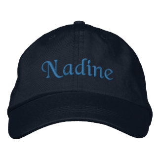 Nadine bestickte Baseballkappe / Hat Blue