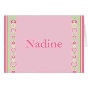 Nadine Modern Circles Individuelle Name Card