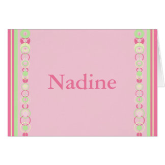 Nadine Modern Circles Individuelle Name Card