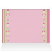 Nadine Modern Circles Individuelle Name Card (Innenansicht Horizontal (Oben))