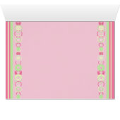 Nadine Modern Circles Individuelle Name Card (Innenansicht Horizontal (Unten))