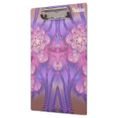 NADINE ~ PASTEL 3D! Pink, Mauve GLOSSY Clipboard Klemmbrett (Links)