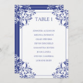 Nadine Seekartenkarte | Royal Blue Einladung (Vorne/Hinten)