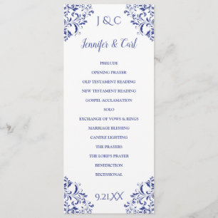 Nadine Wedding Program Tea-Length (Royal Blue) Programm