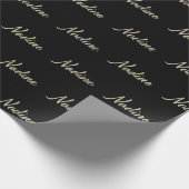 Nadine white gold Handwriting Geschenkpapier (Ecke)