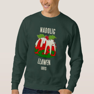 Nadolig Llawen WALES Welsh Frohe Weihnachtsfamilie Sweatshirt