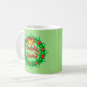 Nadolig Llawen Welsh Frohe Weihnachten Kaffeetasse (Vorderseite Links)
