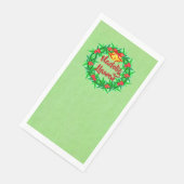 Nadolig Llawen Welsh Frohe Weihnachten Serviette (Ecke)