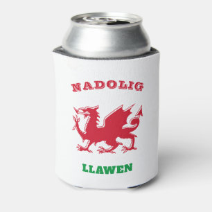 Nadolig Llawen Welsh Frohe Weihnachten Simple Celt Dosenkühler
