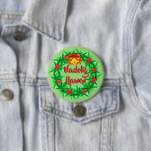 Nadolig Llawen Welsh Frohe Weihnachts-Abzeichen Button (Beispiel)