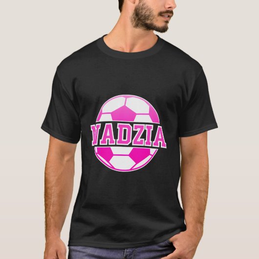 Nadzia Name Soccer Play Football Sports Fan Balls T-Shirt (Vorderseite)