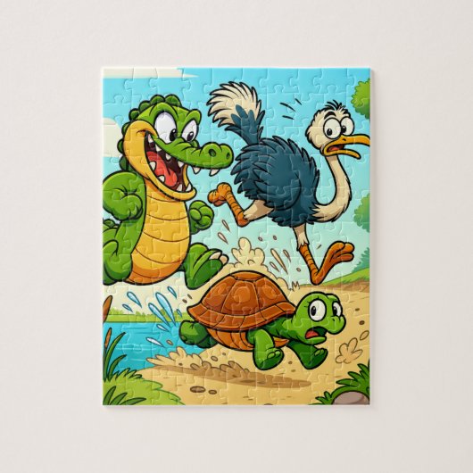 Nae Nae & Lulu Abenteuer Buchseite Puzzle (Vertikal)