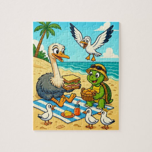 Nae Nae & Lulu Adventures Beach Picnic Puzzle Page (Vertikal)