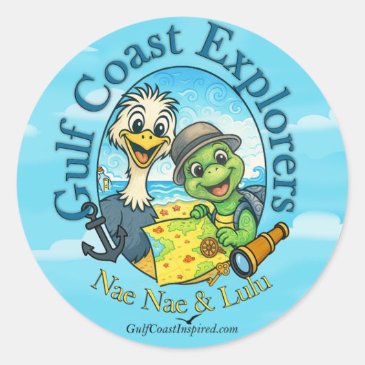 Nae Nae & Lulu Adventures Large Stickers (Vorderseite)