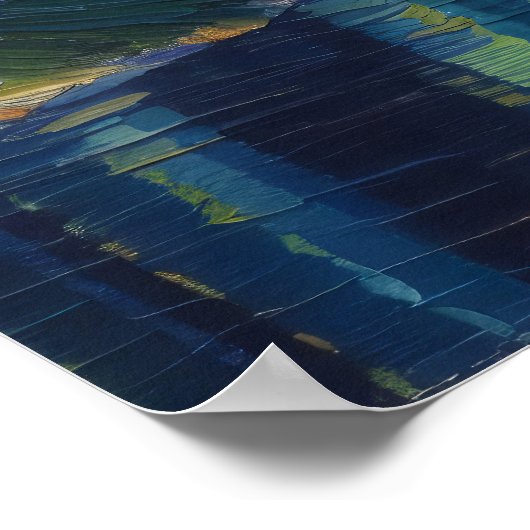 Nærøyfjord Ölgemälde Poster (Ecke)