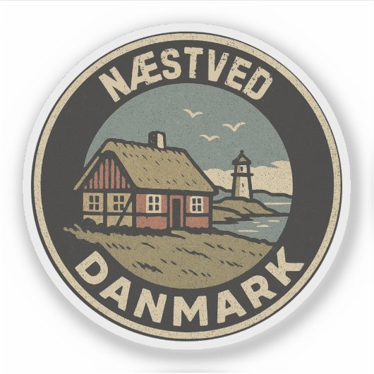 Næstved, Dänemark Aufkleber (Vorderseite)