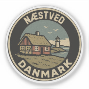 Næstved, Dänemark Danmark Aufkleber