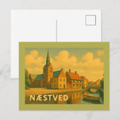 Næstved Dänemark Kirche Postkarte (Vorne/Hinten)