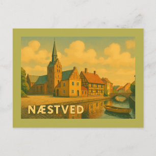 Næstved Dänemark Kirche Postkarte