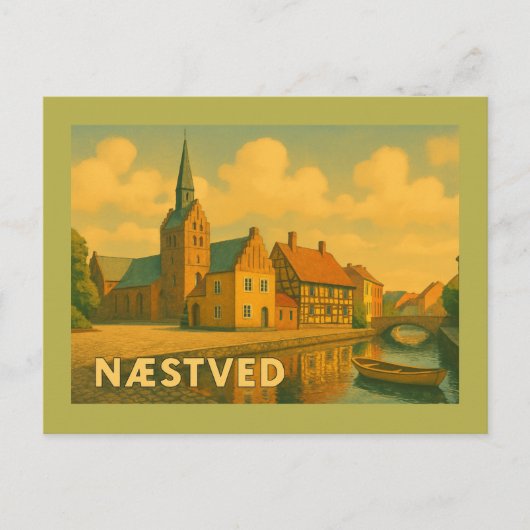 Næstved Dänemark Kirche Postkarte (Vorderseite)