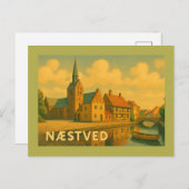 Næstved Denmark Church Postkarte (Vorne/Hinten)