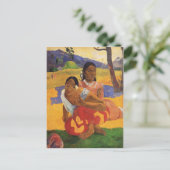 'Nafea Faa Ipoipo' - Paul Gauguin Postkarte (Stehend Vorderseite)
