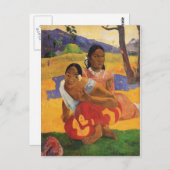 'Nafea Faa Ipoipo' - Paul Gauguin Postkarte (Vorne/Hinten)