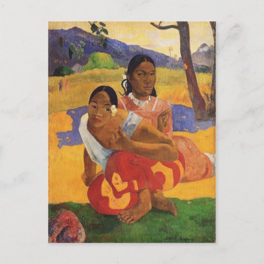 'Nafea Faa Ipoipo' - Paul Gauguin Postkarte (Vorderseite)
