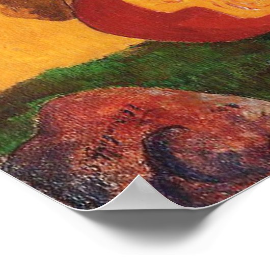 'Nafea Faa Ipoipo' - Paul Gauguin Print Poster (Ecke)