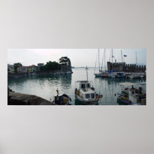 Nafpaktos Hafen Poster