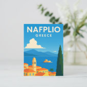 Nafplio Griechenland Dekorationsmalerei Postkarte (Stehend Vorderseite)