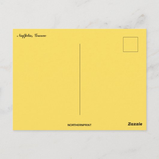 Nafplio Griechenland Postkarte (Rückseite)
