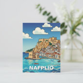 Nafplio Griechenland Reise Postkarte (Stehend Vorderseite)