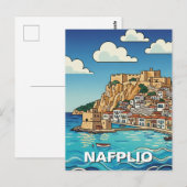 Nafplio Griechenland Reise Postkarte (Vorne/Hinten)