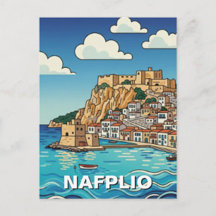 Nafplio Griechenland Reise Postkarte