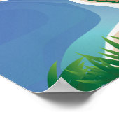 Nafplio Griechenland Reiseplakat Poster (Ecke)