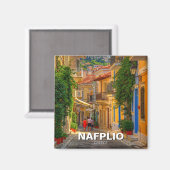 Nafplio Griechenland Travel Magnet (Vorderseite/Rückseite)