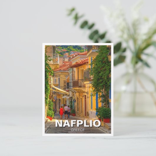 Nafplio Griechenland Travel Postkarte (Stehend Vorderseite)