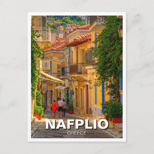 Nafplio Griechenland Travel Postkarte (Vorderseite)