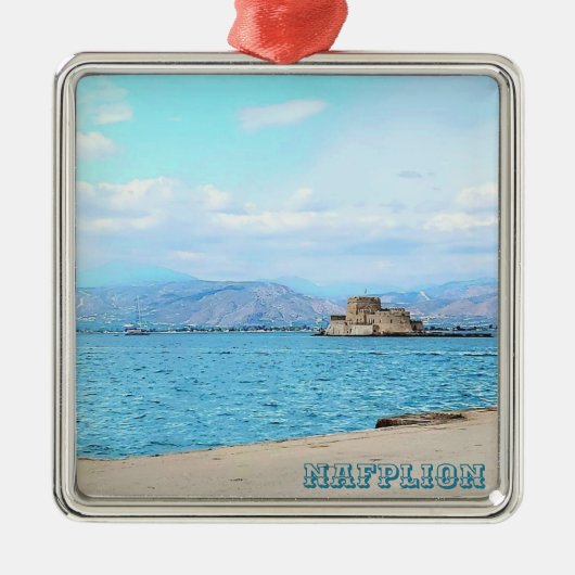 Nafplion Greece Souvenir Ornament Aus Metall (Vorne)