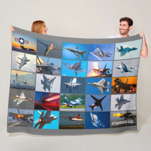 NAFTERBURNERS USA! MONTAGE FLEECEDECKE (Beispiel)