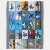 NAFTERBURNERS USA! MONTAGE FLEECEDECKE (Vorderseite)