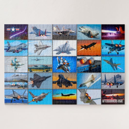 NAFTERBURNERS USA! MONTAGE PUZZLE (Horizontal)