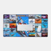 NAFTERBURNERS USA! MONTAGE SCHREIBTISCHUNTERLAGE (Tastatur & Maus)